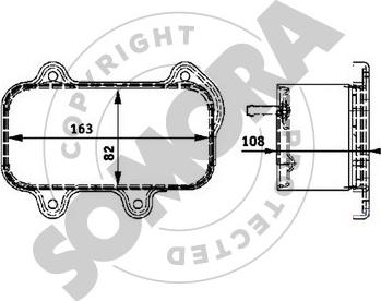 Somora 231065 - Масляний радіатор, рухове масло autocars.com.ua