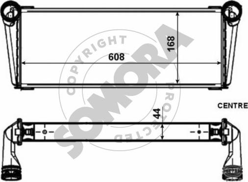 Somora 231140A - Радіатор, охолодження двигуна autocars.com.ua