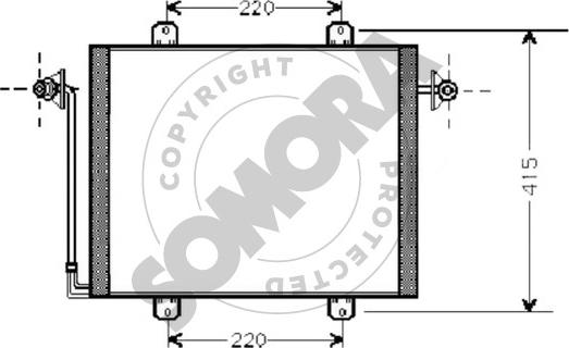 Somora 240360A - Конденсатор, кондиціонер autocars.com.ua