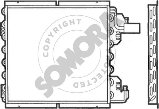 Somora 240760 - Конденсатор, кондиціонер autocars.com.ua