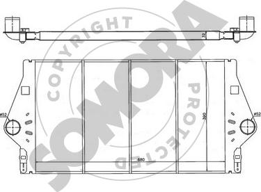 Somora 242245B - Интеркулер autocars.com.ua