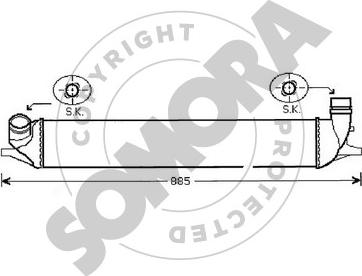 Somora 243245A - Интеркулер autocars.com.ua