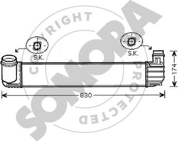 Somora 243445A - Интеркулер autocars.com.ua