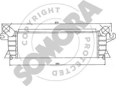 Somora 244345 - Интеркулер autocars.com.ua