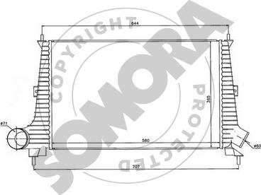 Somora 272145 - Интеркулер autocars.com.ua