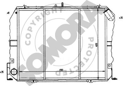 Somora 312440 - Радіатор, охолодження двигуна autocars.com.ua