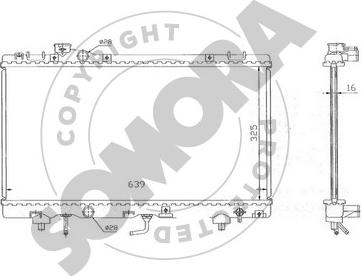 Somora 315040A - Радіатор, охолодження двигуна autocars.com.ua