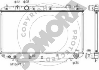 Somora 316640 - Радіатор, охолодження двигуна autocars.com.ua