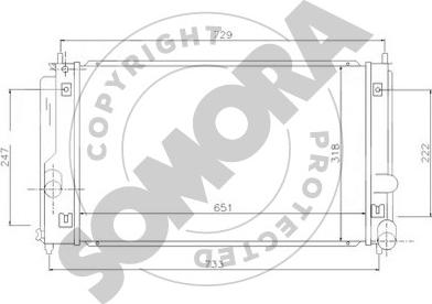 Somora 317640 - Радіатор, охолодження двигуна autocars.com.ua