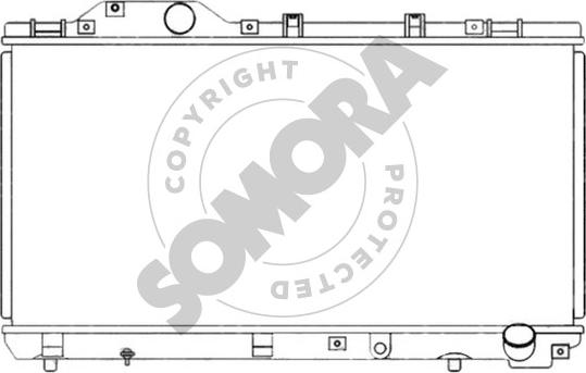 Somora 318140E - Радіатор, охолодження двигуна autocars.com.ua