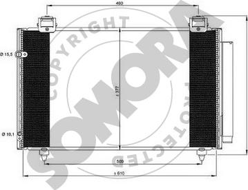 Somora 318160A - Конденсатор, кондиціонер autocars.com.ua