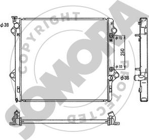 Somora 319640A - Радіатор, охолодження двигуна autocars.com.ua