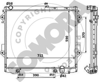 Somora 319640B - Радіатор, охолодження двигуна autocars.com.ua