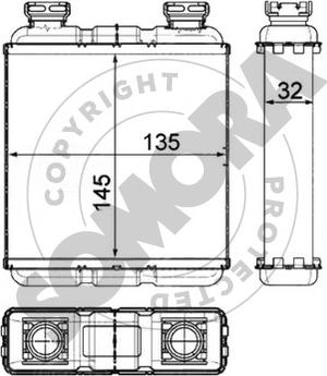 Somora 340150 - Теплообмінник, опалення салону autocars.com.ua