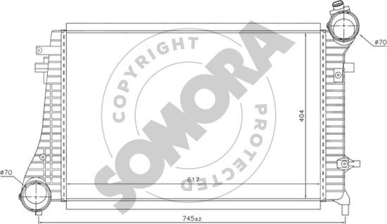 Somora 351045A - Интеркулер autocars.com.ua