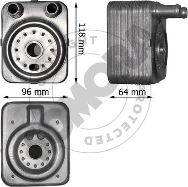 Somora 351065 - Масляний радіатор, рухове масло autocars.com.ua