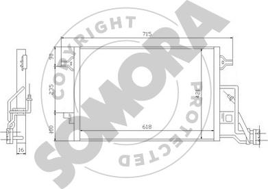 Somora 352360 - Конденсатор кондиционера autodnr.net