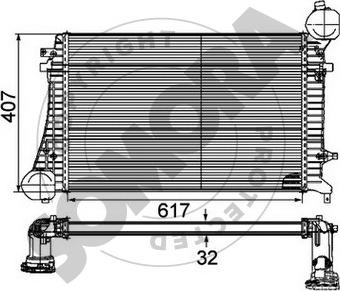 Somora 352445A - Интеркулер autocars.com.ua