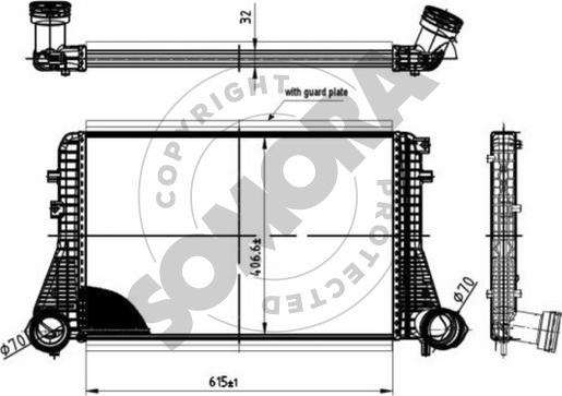 Somora 352445 - Интеркулер autocars.com.ua