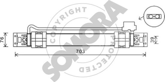 Somora 352466 - Масляний радіатор, автоматична коробка передач autocars.com.ua