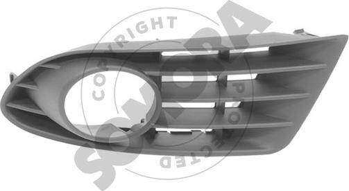 Somora 358026RA - Решітка вентилятора, буфер autocars.com.ua