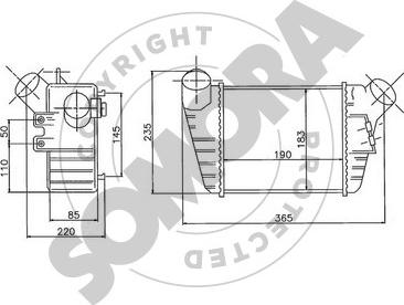 Somora 358045A - Интеркулер autocars.com.ua