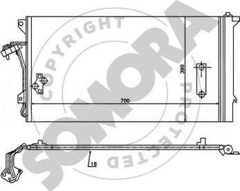 Somora 358560 - Конденсатор кондиционера autodnr.net