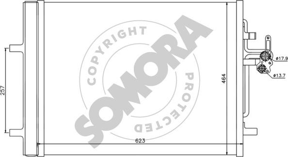 Somora 360160 - Конденсатор, кондиціонер autocars.com.ua