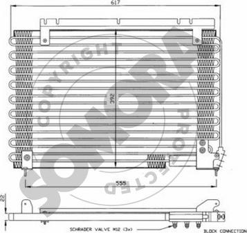 Somora 362160B - Конденсатор, кондиціонер autocars.com.ua