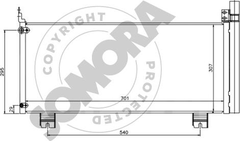 Somora 374260 - Конденсатор, кондиціонер autocars.com.ua