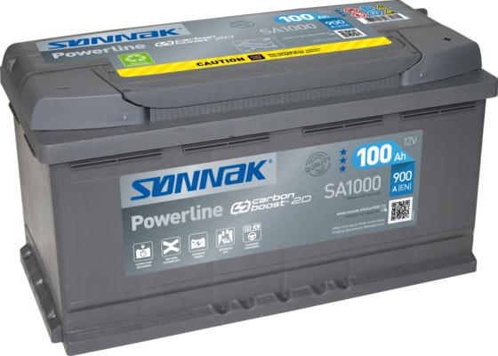 Sonnak SA1000 - Стартерна акумуляторна батарея, АКБ autocars.com.ua