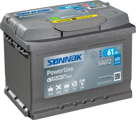 Sonnak SA612 - Стартерная аккумуляторная батарея, АКБ autodnr.net