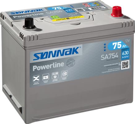 Sonnak SA754 - Стартерная аккумуляторная батарея, АКБ autodnr.net