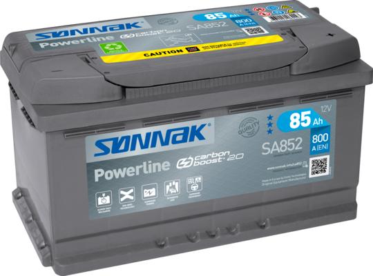 Sonnak SA852 - Стартерная аккумуляторная батарея, АКБ autodnr.net