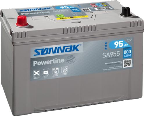 Sonnak SA955 - Стартерна акумуляторна батарея, АКБ autocars.com.ua