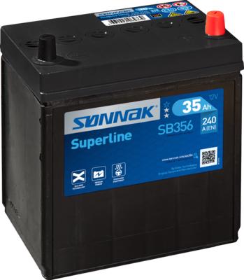Sonnak SB356 - Стартерна акумуляторна батарея, АКБ autocars.com.ua