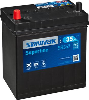 Sonnak SB357 - Стартерна акумуляторна батарея, АКБ autocars.com.ua