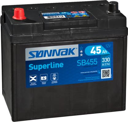 Sonnak SB455 - Стартерна акумуляторна батарея, АКБ autocars.com.ua