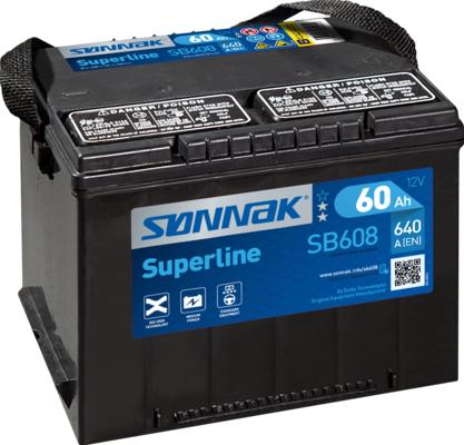 Sonnak SB558 - Стартерна акумуляторна батарея, АКБ autocars.com.ua