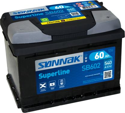 Sonnak SB602 - Стартерная аккумуляторная батарея, АКБ autodnr.net