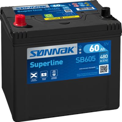Sonnak SB605 - Стартерна акумуляторна батарея, АКБ autocars.com.ua