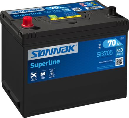 Sonnak SB705 - Стартерна акумуляторна батарея, АКБ autocars.com.ua