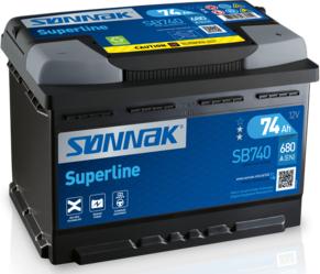 Sonnak SB740 - Стартерна акумуляторна батарея, АКБ autocars.com.ua