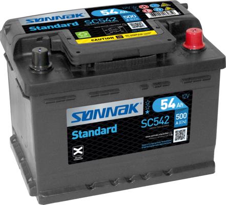 Sonnak SC542 - Стартерна акумуляторна батарея, АКБ autocars.com.ua