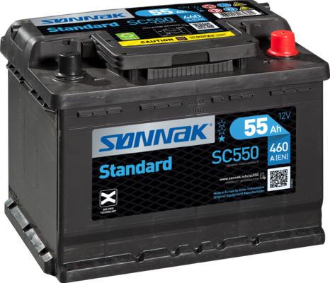Sonnak SC550 - Стартерна акумуляторна батарея, АКБ autocars.com.ua