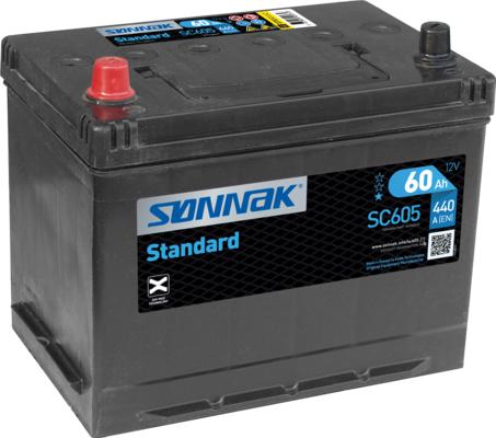 Sonnak SC605 - Стартерна акумуляторна батарея, АКБ autocars.com.ua