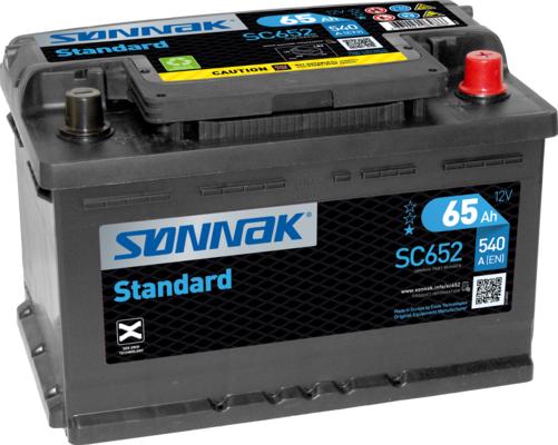 Sonnak SC652 - Стартерная аккумуляторная батарея, АКБ autodnr.net