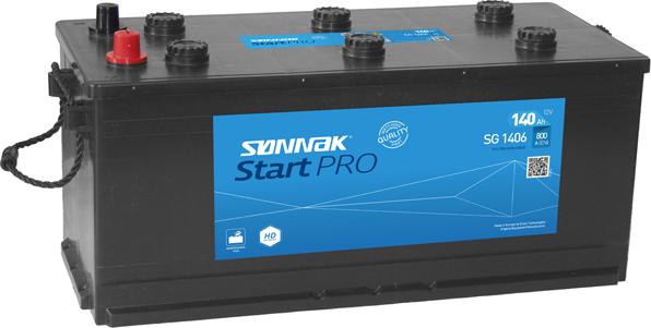 Sonnak SG1406 - Стартерная аккумуляторная батарея, АКБ autodnr.net