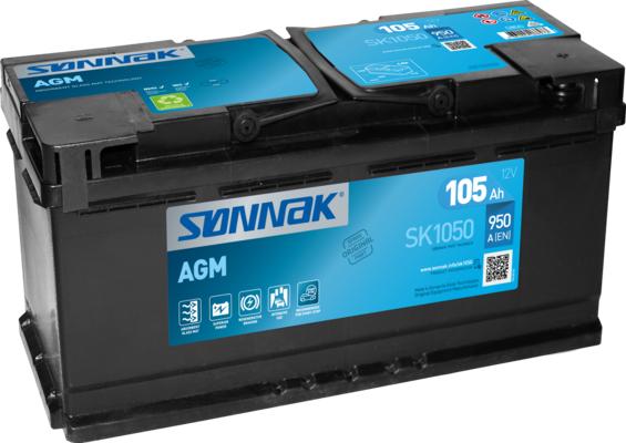Sonnak SK1050 - Стартерная аккумуляторная батарея, АКБ autodnr.net