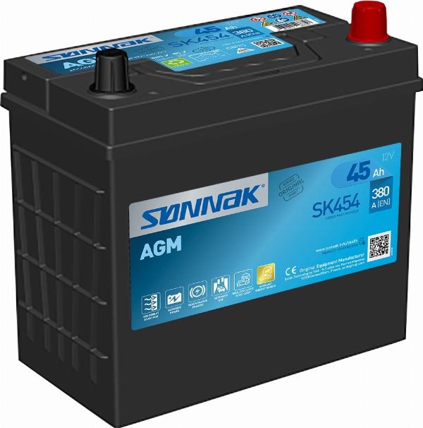 Sonnak SK454 - Стартерна акумуляторна батарея, АКБ autocars.com.ua